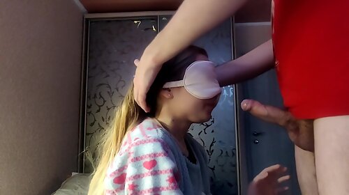 Step brother Teaches Step Sister How To Deepthroat