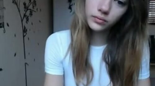 Super sexy legal age teenager 18+ girl striptease on webcam