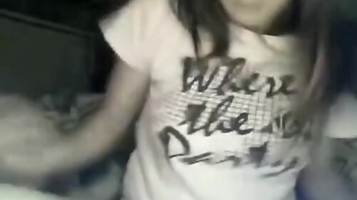 Sexy Legal Age teenager 18+ Plays With Her Huge Boobs And Shaved Love Tunnel On Her Sofa
